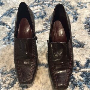 Franco Sarto Wine Brown Dress Shoes